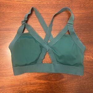 BuffBunny Forest Green Crisscross Sports Bra